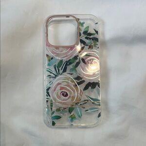 “Bundle 10/$13” iPhone 15 pro Floral Clear Phone Case